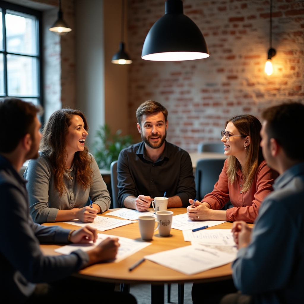 Účastníci workshopu v živé diskusi